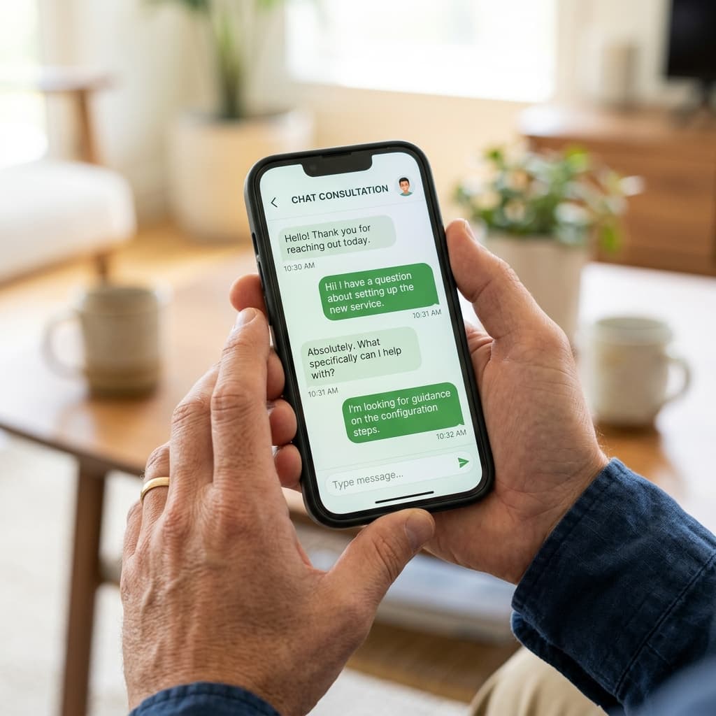 Smartphone WhatsApp Consultation